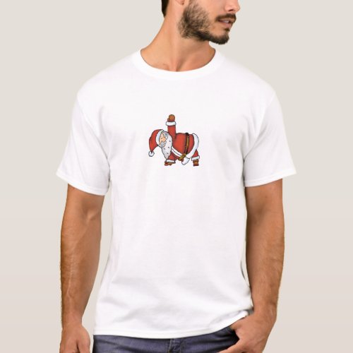 Santa Yoga _ Christmas Design with a Yoga Santa T_Shirt