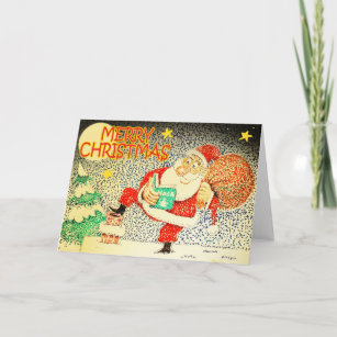 Santa Yoga Holiday Card