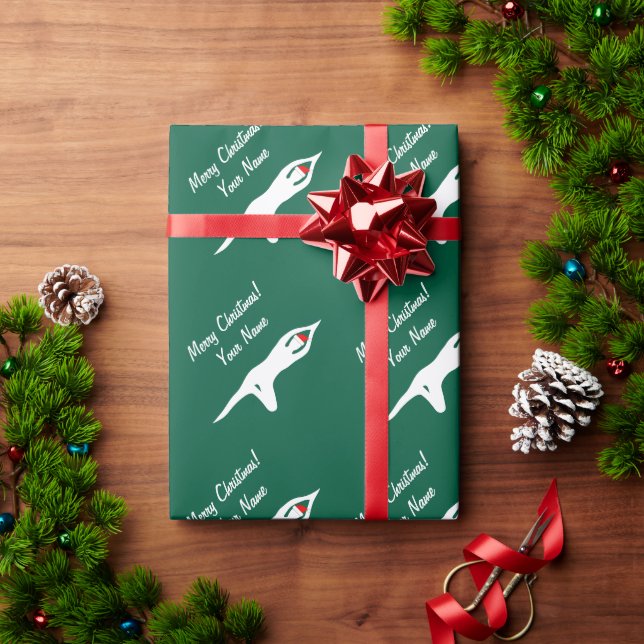 Santa yoga master funny Christmas Holiday Wrapping Paper (Holiday Gift)