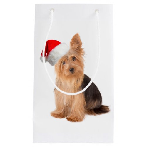 Santa Yorkie Gift Bag