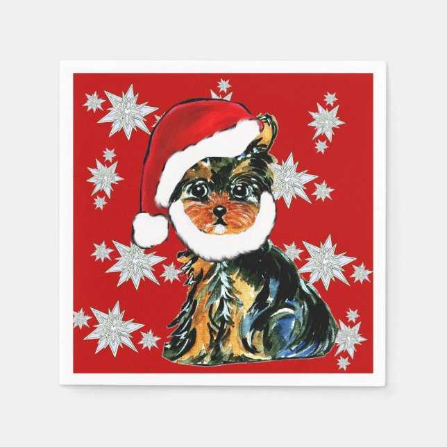 SANTA YORKIE NAPKINS (Front)