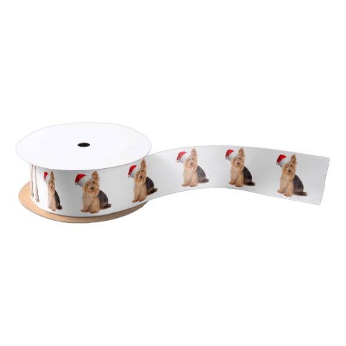 Santa Yorkie Ribbon