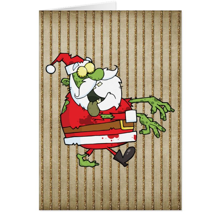 Santa Zombie Card