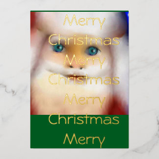 SantaClause series Foil Invitation