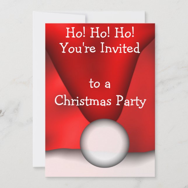 SantaClaus's Hat Invitation (Front)