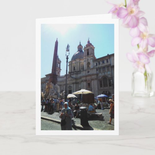 SantAgnese in Agone Piazza Navona Rome Italy Card