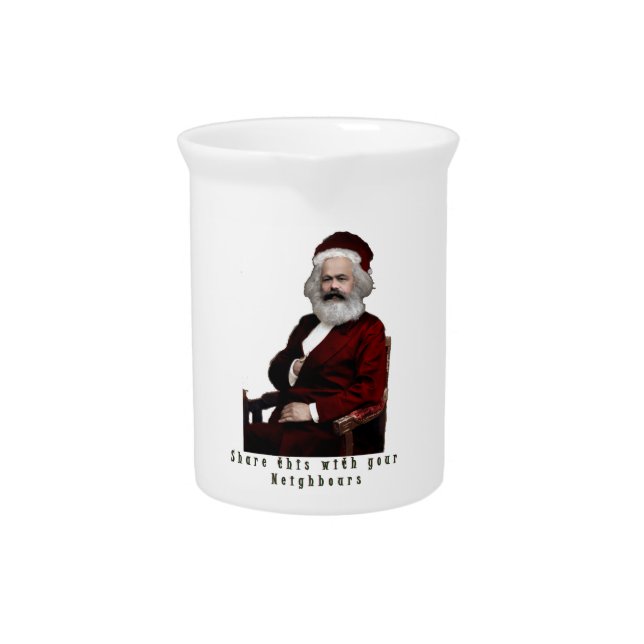 SantaKarl MarXmas Beverage Pitcher (Front)