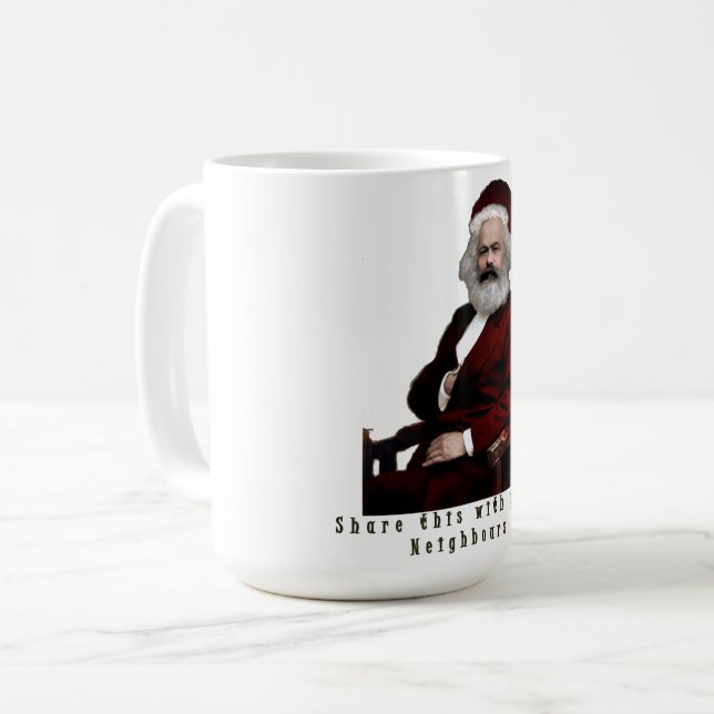 SantaKarl MarXmas Coffee Mug (Front Left)