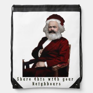 SantaKarl MarXmas Drawstring Bag