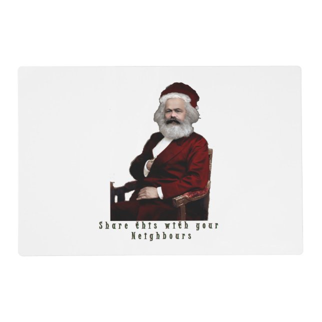SantaKarl MarXmas Placemat (Front)