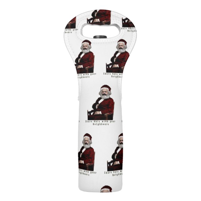 SantaKarl MarXmas Wine Bag (Front)