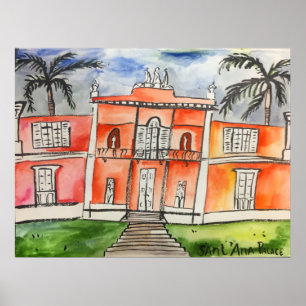 Sant'Ana Palace Azores Ponta Delgalda São Miguel Poster