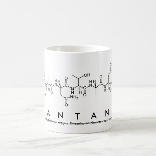 Santana peptide name mug