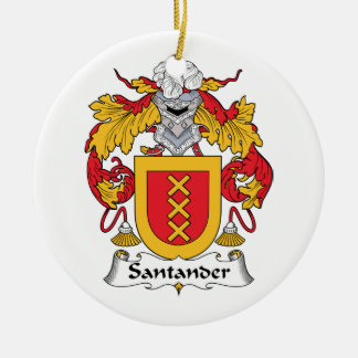 Santander Family Crest Ceramic Ornament
