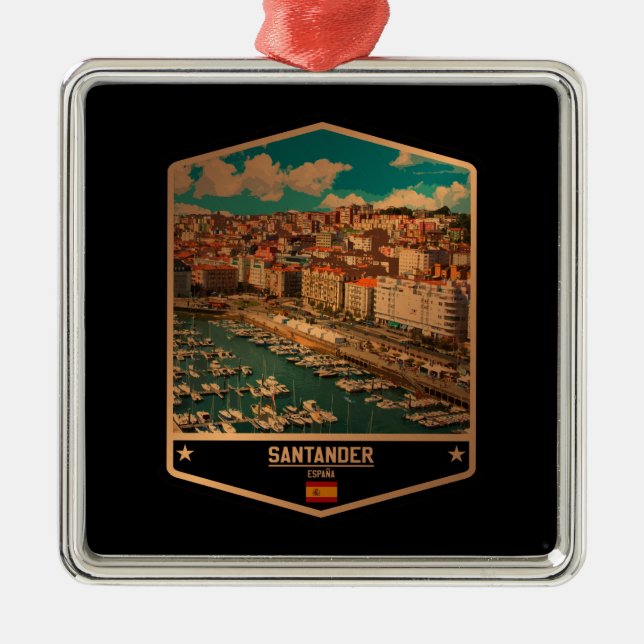 Santander Metal Ornament (Front)