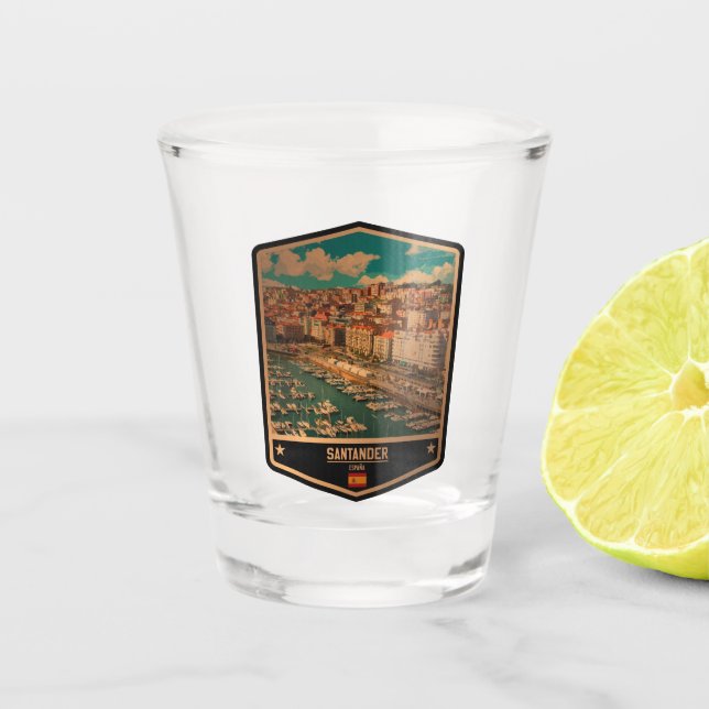 Santander Shot Glass (Front)