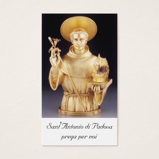 Sant'Antonio santino - st Anthony holy card (Front)