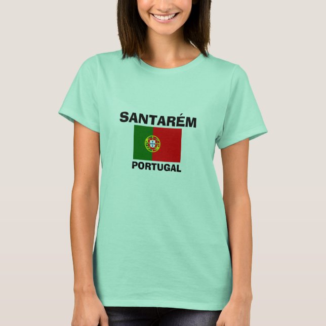 Santarém* Portugal Flag Shirt Camisa Santarém (Front)