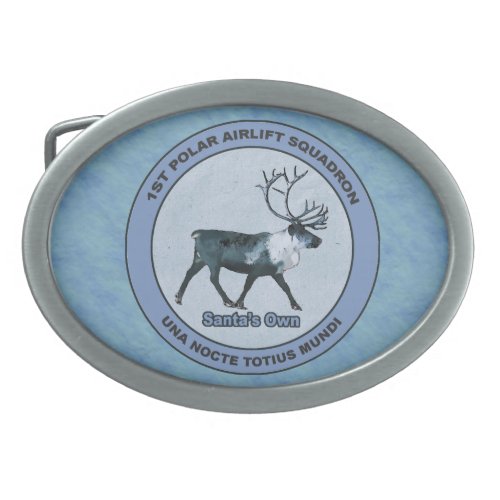 Santas 1st Polar Airlift Sqdn _ Subdued Belt Buckle