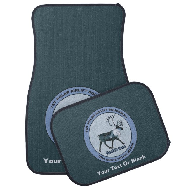 Santa's 1st Polar Airlift Sqdn - Subdued Car Mat (Set)