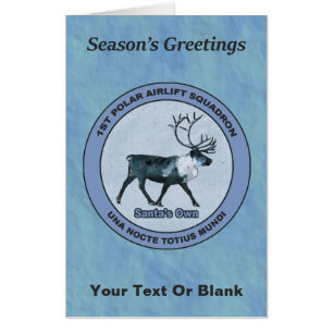 Santa's 1st Polar Airlift Sqdn - Subdued Card