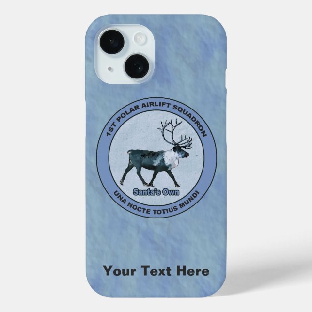 Santa's 1st Polar Airlift Sqdn - Subdued Case-Mate iPhone Case (Back)