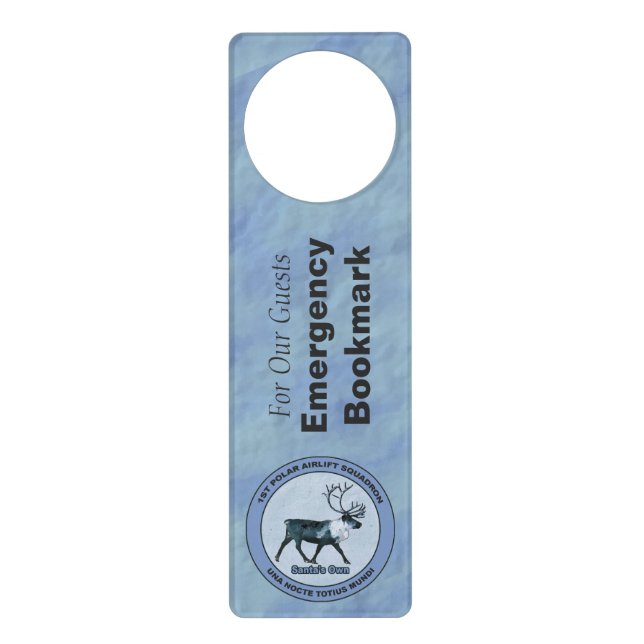Santa's 1st Polar Airlift Sqdn - Subdued Door Hanger (Front)