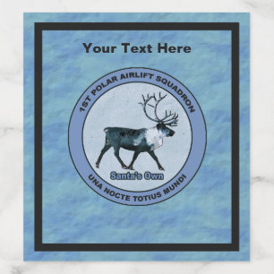 Santa's 1st Polar Airlift Sqdn - Subdued Envelope Liner