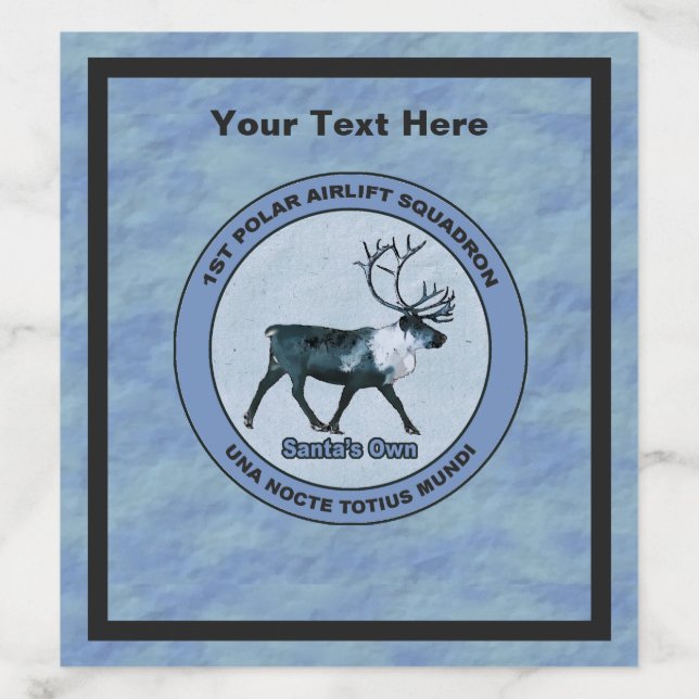 Santa's 1st Polar Airlift Sqdn - Subdued Envelope Liner (Design)