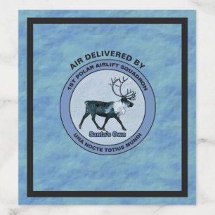 Santa's 1st Polar Airlift Sqdn - Subdued Envelope Liner