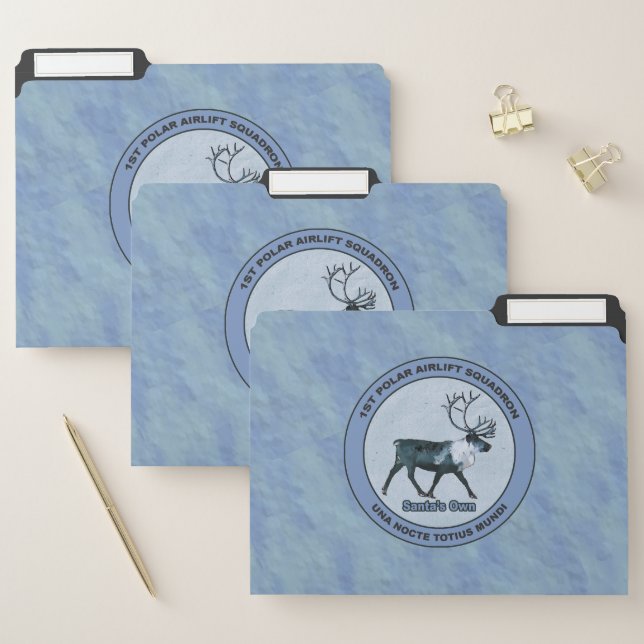 Santa's 1st Polar Airlift Sqdn - Subdued File Folder (Set)
