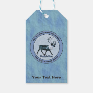 Santa's 1st Polar Airlift Sqdn - Subdued Gift Tags