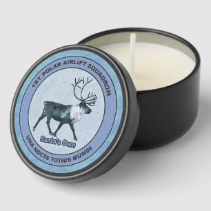 Santa's 1st Polar Airlift Sqdn - Subdued Mini Candle Favors