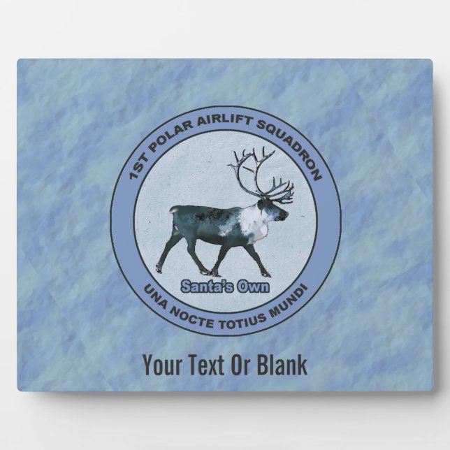 Santa's 1st Polar Airlift Sqdn - Subdued Plaque (Front)