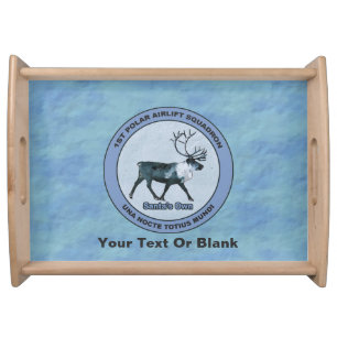 Santa's 1st Polar Airlift Sqdn - Subdued Serving Tray