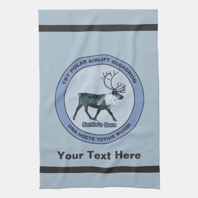 Santa's 1st Polar Airlift Sqdn - Subdued Towel (Vertical)