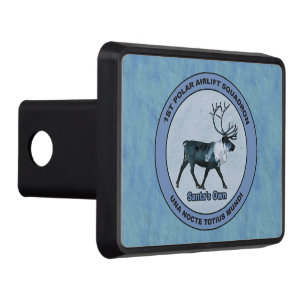 Santa's 1st Polar Airlift Sqdn - Subdued Trailer Hitch Cover
