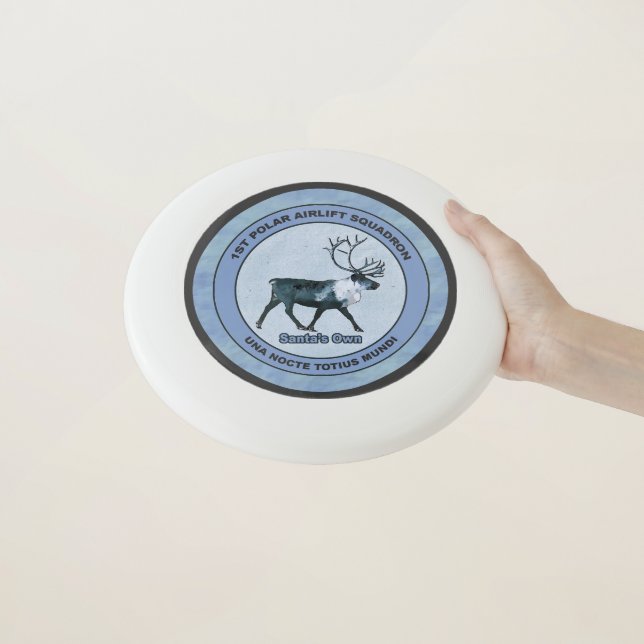 Santa's 1st Polar Airlift Sqdn - Subdued Wham-O Frisbee (In Hand)