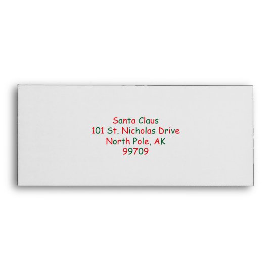 Santa's Address Envelope