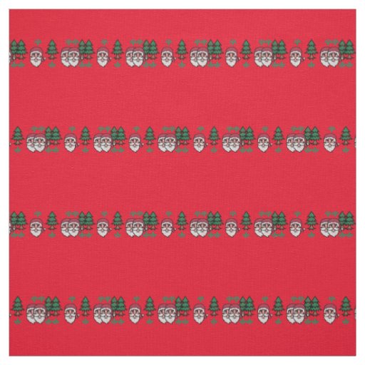 Santas and Christmas Trees Thunder_Cove Fabric