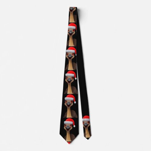 Santas Aussie Helper _ Cute Christmas Emu Neck Tie