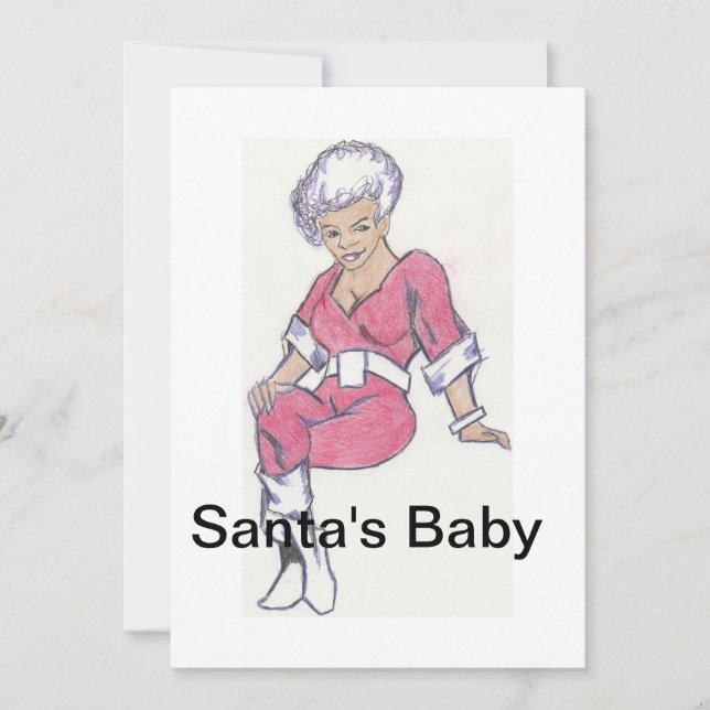 Santa's Baby Holiday Card (Front)