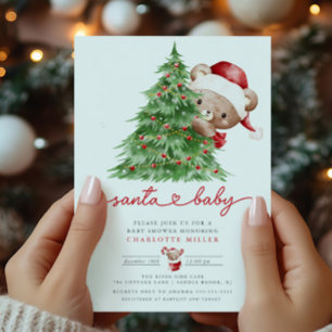 Santa's Baby Shower Invitation