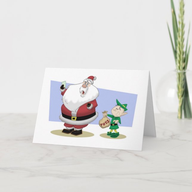 Santa's Bad Year Christmas Card (Front)
