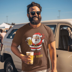 Santa's Beer Toast: Fun & Festive Christmas T-Shirt