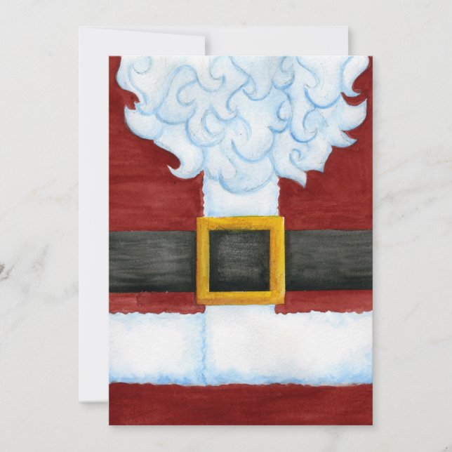 Santa's Belly Invitation (Front)
