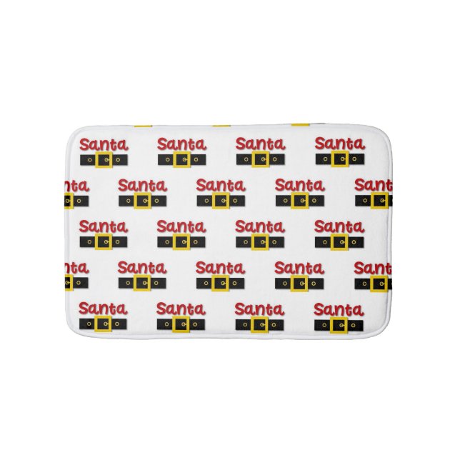 "SANTA'S BELT" BATH MAT (Front)