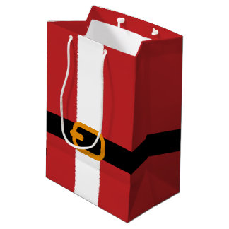 Santa's Belt Medium Gift Bag
