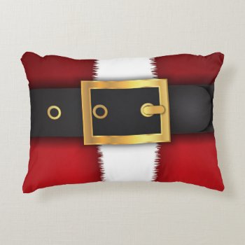 Santa's Belt Throw Pillow by SharonCullars at Zazzle