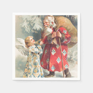 Santa's Best Christmas Wishes Paper Napkins